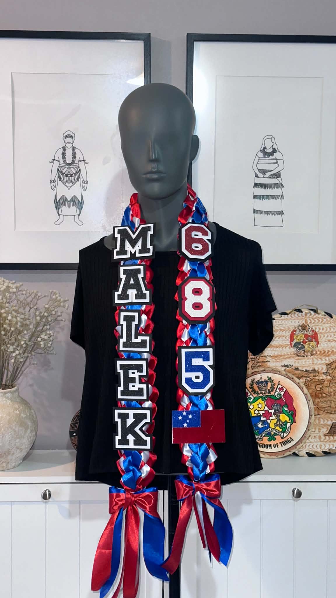Kids Customised Ribbon Kahoa
